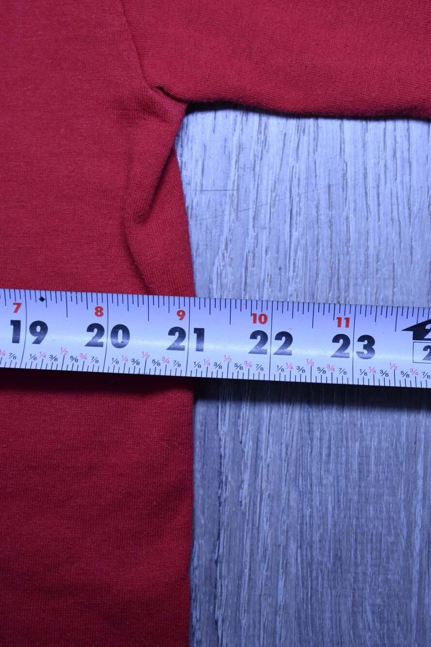 Vintage 1998 Jerzees Oktoberfest Hudspeth Center Red Long Sleeve Sweatshirt L - Picture 6 of 7